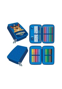 SPIN MASTER™ - Paw Patrol Federmappe gefüllt – Schuletui & Stiftebox mit Zubehör - 