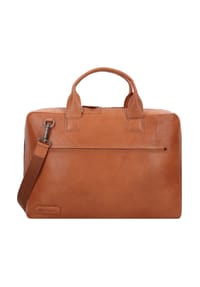 PLEVIER® Rock - Rock Aktentasche RFID Schutz Leder 43 cm Laptopfach - cognac