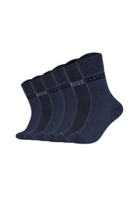 MUSTANG® - Herren Socken, 6er Pack - Casual Organic Cotton Socks, Crew Socken, uni - Jeans Mix