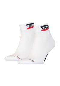 Levi's® - Base Sneakersocken, 2er-Pack, Rippbündchen, für Herren - *003  WHITE / WHIT