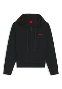 HUGO - Kapuzenjacke Hugo ID, Reißverschluss, für Damen - 001  BLACK