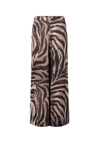 Vera Mont - Marlene-Hose mit Animalprint - Brown/Cream
