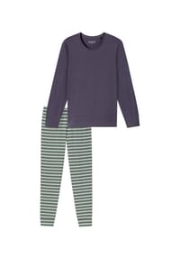 SCHIESSER - Casual Essentials Schlafanzug, Single-Jersey Qualität, für Damen - 824 INDIGO