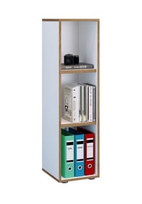 VCM. - Holzregal stehend | platzsparender Aktenschrank | Maße ca. H. 110 x B. 30 x T. 33 cm | Elegantes Regal | Büroregal – Salia 3fach B. 30 cm - Anthrazit