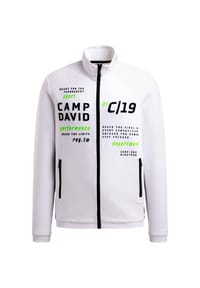 CAMP DAVID - Jacke Game.Set.Match Sweatjacke - weiß
