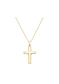 Luigi Merano® - Kette Kreuz Anhänger, Gold 585 - gold