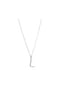 SMART JEWEL® Kette Buchstabe L mit Zirkonia Steine, Silber 925 Bild 1