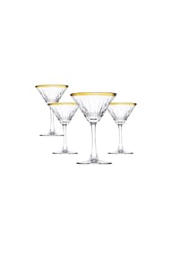 Paşabahçe - Martiniglas, Cocktailglas, 220ml, 4 Stück - Schwarz OneSize