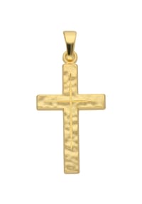 Adelia's - Damen Gold Schmuck 333 Gold Kreuz Anhänger - gold