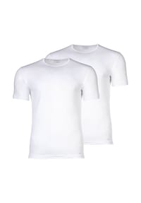 EMPORIO ARMANI - Herren T-Shirt, 2er Pack - PURE COTTON, Rundhals, Regular Fit, Baumwolle - Schwarz