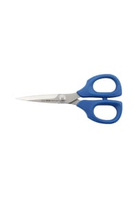 KAI - Allroundschere V5000 Blue Edition Allzweckschere mit Schutzkappe, 13.5 cm - silber