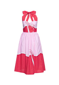 QUEEN KEROSIN - Sommerkleid mit Polka Dots - grau