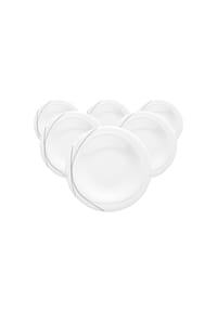 Seltmann Weiden Brotteller Trio Highline ø 19,8 cm 6er Set weiß-grau - TRIO - weiß-grau