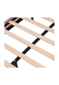 KOMHTOM - LED-Einzelbett 90x200 cm, rosa, mit Lattenrost & verstellbarem Kopfteil - Rosa