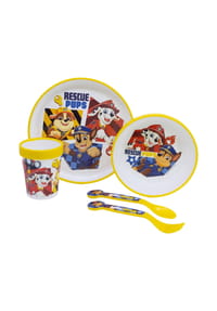 SPIN MASTER™ - Paw Patrol Kindergeschirr Set 5-teilig Rutschfestes Ess-Set - Mehrfarbig 25,5x6,5x20 cm