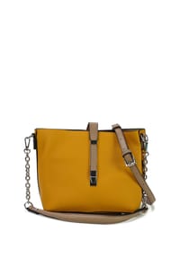 HARPA - Schultertasche MISCHA mit wechselbaren Schultergurten - butterscotch brown