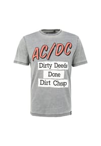 RE:COVERED - T-Shirt ACDC Dirty Deeds Done Cheap mit coolem AC/DC-Print - Light Grey