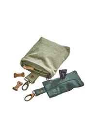 LOBERON - Täschchen für Haustiere 2er Set Lunapet grün/braun - 