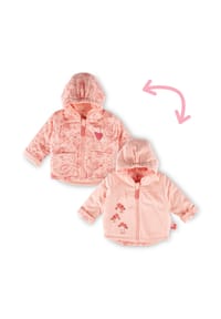 sigikid® - Wendejacke wattiert Pink Birds ,  für Babys - Hellrosa