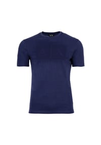 ARMANI EXCHANGE - Herren T-Shirt - Rundhals, Kurzarm, Logoprint, Baumwolle - Dunkelblau