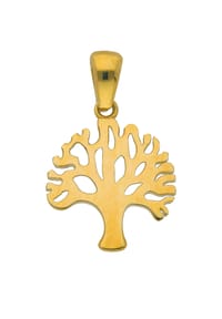 Adelia's - Adelia's Damen Anhänger Baum des Lebens 333 Gold ( 8K ) – Goldanhänger Lebensbaum - gold