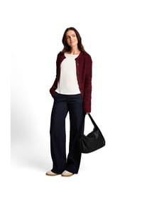 TOM TAILOR - Strickjacke, Knopfleiste, für Damen - 40523 BEIGE MELANG