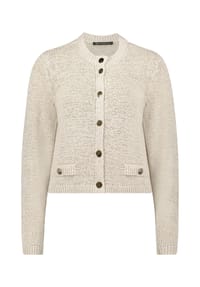BETTY BARCLAY - Strick-Cardigan mit aufgesetzten Taschen - Foam Green