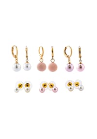 Steuer Modeschmuck - Ohrstecker-Set Metall - gelb