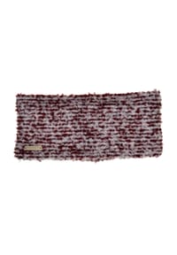 SEEBERGER - Stirnband in Bouclégarn mit Streifendesign 19948-0 - burgund/rauchgrau