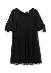 sheego - Chiffonkleid - schwarz