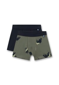 Sanetta - Boxershorts, Baumwolle, 2er-Pack, für Kinder - 40047 OLIVE