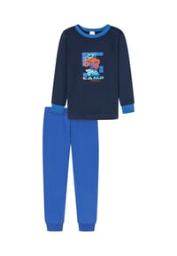 SCHIESSER - Schlafanzug Boys World Organic Cotton - Dunkelblau