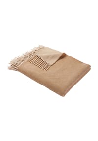 GALERIA home - Plaid "Conny", weich - CAMEL