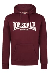 LONSDALE™ - Herren Kapuzensweatshirt normale Passform WOLTERTON - Black/White