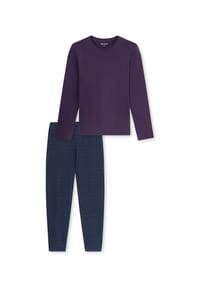 SCHIESSER - Schlafanzug Casual Essentials, Baumwolle, für Herren - 511 AUBERGINE