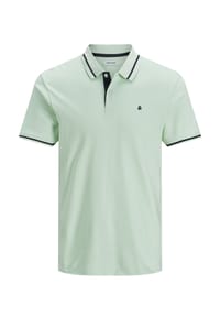 JACK & JONES - Polo Shirt Poloshirt Polohemd JJEJERSEY POLO Shortsleeve - Black