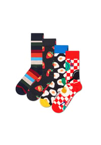 HAPPY SOCKS - 4er Pack Unisex Socken, Geschenkbox - Bike