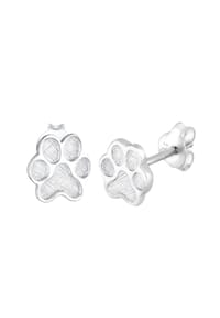 elli. - Ohrringe Pfoten Tier Abdruck Hund Katze Filigran 925 Silber - Rosegold