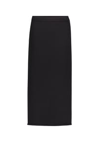 BETTY BARCLAY - Maxi-Strickrock, Seitenschlitze, für Damen - 9045 BLACK