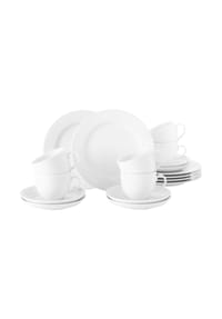 Seltmann Weiden Kaffeeservice "Rondo", 18-teilig - RONDO - WEISS