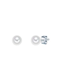 Rafaela Donata - Damen Ohrringe aus 925/- Sterling Silber in Silber mit Muschelkernperle - weiß