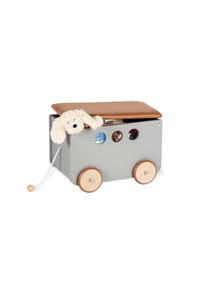 Pinolino® - Spielzeugkiste mit Rollen 'Jim', grau - grau