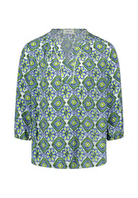 CARTOON - Casual-Bluse mit Muster - Green/Blue