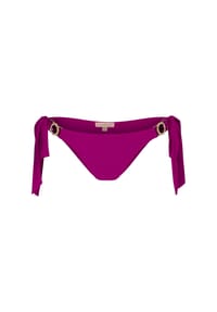 MODA MINX - Bikinihose Amour Tie Side Brazilian mit stilvollem Steinbesatz - Barbie Pink