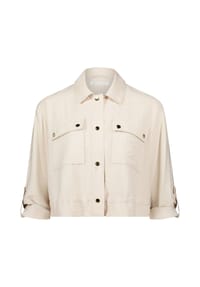 BETTY & CO - Casual-Jacke mit aufgesetzten Taschen - Grau