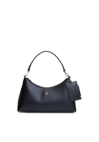 TOMMY HILFIGER ICON - Schultertasche, Kunstleder, Reißverschluss, für Damen - BDS BLACK