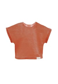 maximo® - GOTS MINI GIRL-Top,  Musselinstoff - cork washed