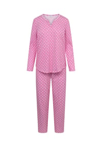 RÖSCH - Schlafanzug Smart Casual, Baumwolle, für Damen - 10046  FUCHSIA