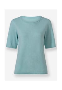 Witt - Feinstrick-Pullover - aqua-meliert