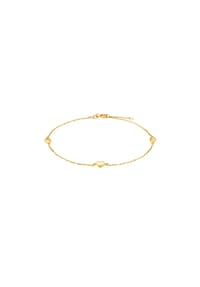 amor - Fußkette für Damen, Gold 375 | Herz - Gold